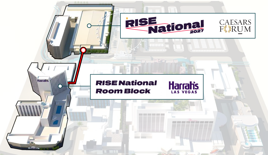 Walking Map from Hotel to Caesars Forum